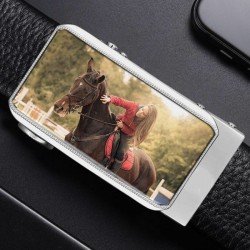  Share |  Wishlist  Men's Custom Photo Buckle Cow Leather Belt