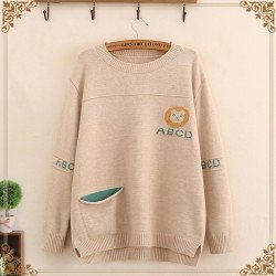 Round neck autumn and winter loose sweater