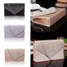 Women Evening Bridal Wallet Envelope Flash Diamond Clutch