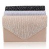 Women Evening Bridal Wallet Envelope Flash Diamond Clutch